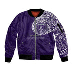 Personalized Fremantle Dockers Polynesian Sleeve Zip Bomber Jacket Tribal Chest and Sleeve Tattoo Heritage Warrior