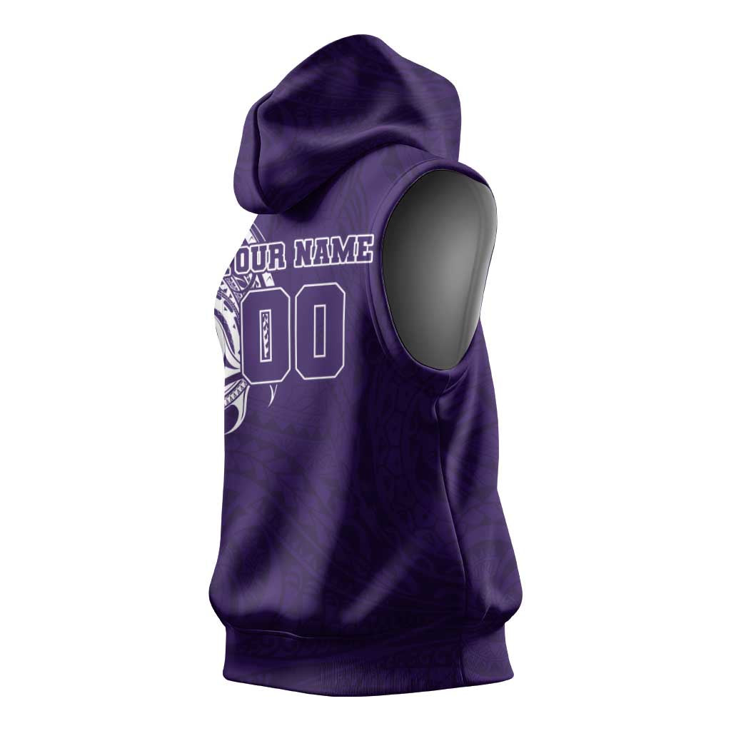 Personalized Fremantle Dockers Polynesian Sleeveless Hoodie Tribal Chest and Sleeve Tattoo Heritage Warrior