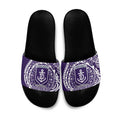 Personalized Fremantle Dockers Polynesian Slide Sandals Tribal Chest and Sleeve Tattoo Heritage Warrior