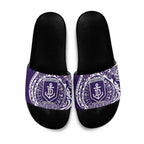Personalized Fremantle Dockers Polynesian Slide Sandals Tribal Chest and Sleeve Tattoo Heritage Warrior