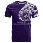 Personalized Fremantle Dockers Polynesian T Shirt Tribal Chest and Sleeve Tattoo Heritage Warrior