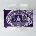 Personalized Fremantle Dockers Polynesian Tablecloth Tribal Chest and Sleeve Tattoo Heritage Warrior
