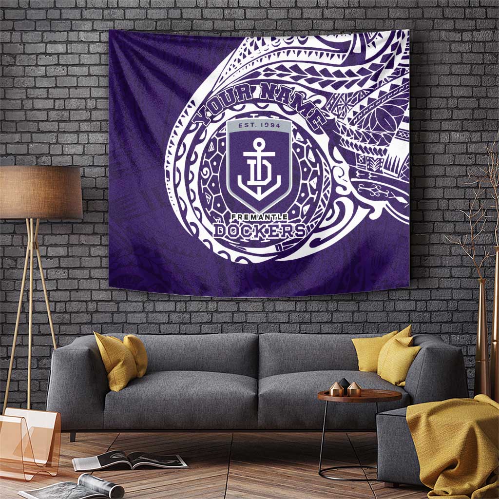Personalized Fremantle Dockers Polynesian Tapestry Tribal Chest and Sleeve Tattoo Heritage Warrior