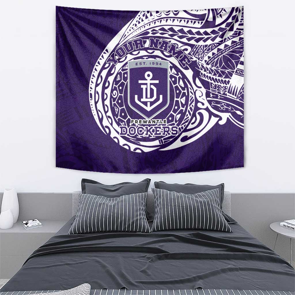 Personalized Fremantle Dockers Polynesian Tapestry Tribal Chest and Sleeve Tattoo Heritage Warrior