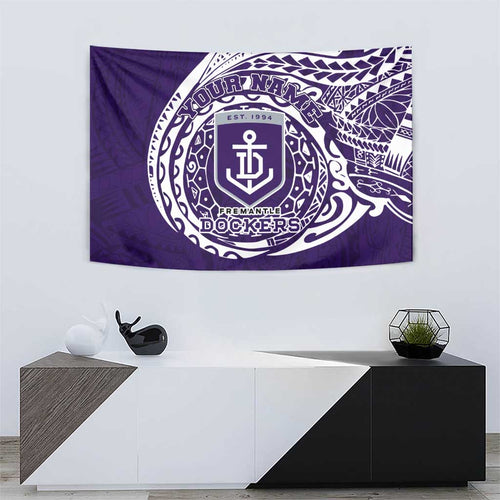 Personalized Fremantle Dockers Polynesian Tapestry Tribal Chest and Sleeve Tattoo Heritage Warrior
