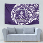 Personalized Fremantle Dockers Polynesian Tapestry Tribal Chest and Sleeve Tattoo Heritage Warrior