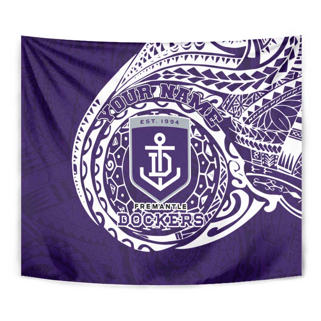 Personalized Fremantle Dockers Polynesian Tapestry Tribal Chest and Sleeve Tattoo Heritage Warrior