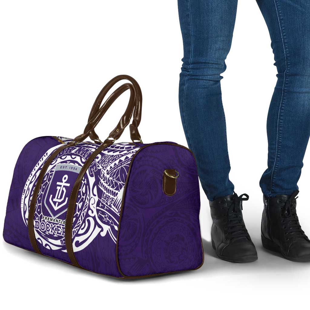 Personalized Fremantle Dockers Polynesian Travel Bag Tribal Chest and Sleeve Tattoo Heritage Warrior
