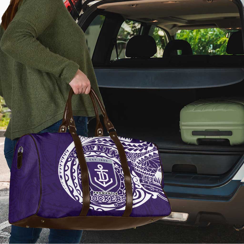 Personalized Fremantle Dockers Polynesian Travel Bag Tribal Chest and Sleeve Tattoo Heritage Warrior