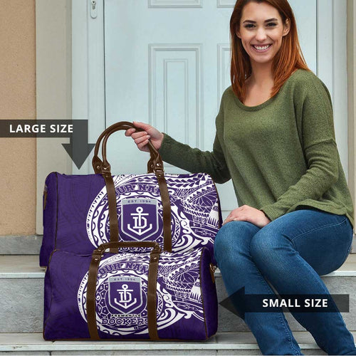 Personalized Fremantle Dockers Polynesian Travel Bag Tribal Chest and Sleeve Tattoo Heritage Warrior