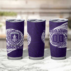 Personalized Fremantle Dockers Polynesian Tumbler Cup Tribal Chest and Sleeve Tattoo Heritage Warrior