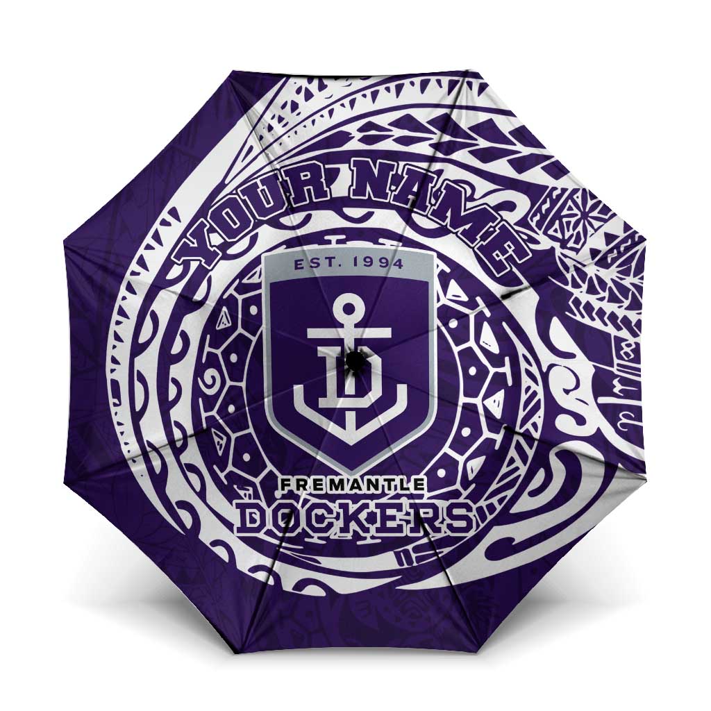 Personalized Fremantle Dockers Polynesian Umbrella Tribal Chest and Sleeve Tattoo Heritage Warrior
