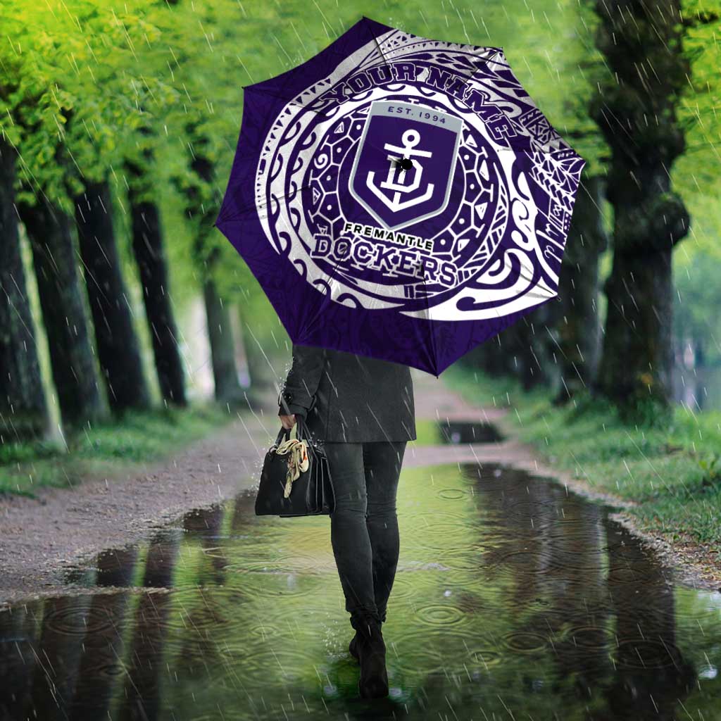 Personalized Fremantle Dockers Polynesian Umbrella Tribal Chest and Sleeve Tattoo Heritage Warrior
