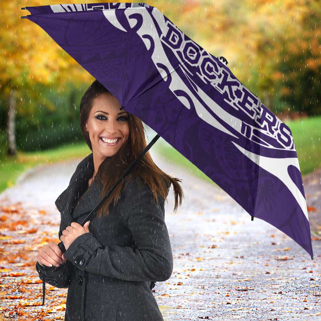 Personalized Fremantle Dockers Polynesian Umbrella Tribal Chest and Sleeve Tattoo Heritage Warrior