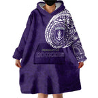 Personalized Fremantle Dockers Polynesian Wearable Blanket Hoodie Tribal Chest and Sleeve Tattoo Heritage Warrior
