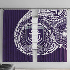 Personalized Fremantle Dockers Polynesian Window Curtain Tribal Chest and Sleeve Tattoo Heritage Warrior