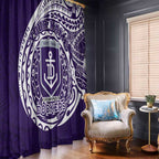 Personalized Fremantle Dockers Polynesian Window Curtain Tribal Chest and Sleeve Tattoo Heritage Warrior