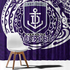 Personalized Fremantle Dockers Polynesian Window Curtain Tribal Chest and Sleeve Tattoo Heritage Warrior