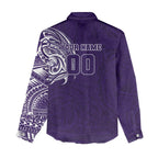 Personalized Fremantle Dockers Polynesian Women Casual Shirt Tribal Chest and Sleeve Tattoo Heritage Warrior