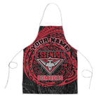 Personalized Essendon Bombers Polynesian Apron Tribal Chest and Sleeve Tattoo Heritage Warrior
