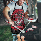 Personalized Essendon Bombers Polynesian Apron Tribal Chest and Sleeve Tattoo Heritage Warrior