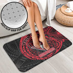 Personalized Essendon Bombers Polynesian Bathroom Set Tribal Chest and Sleeve Tattoo Heritage Warrior