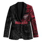 Personalized Essendon Bombers Polynesian Blazer Tribal Chest and Sleeve Tattoo Heritage Warrior