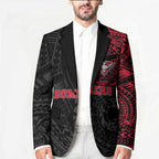 Personalized Essendon Bombers Polynesian Blazer Tribal Chest and Sleeve Tattoo Heritage Warrior