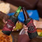 Personalized Essendon Bombers Polynesian 4 in 1 Can Cooler Tumbler Tribal Chest and Sleeve Tattoo Heritage Warrior