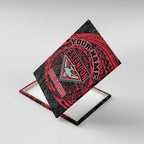 Personalized Essendon Bombers Polynesian Canvas Wall Art Tribal Chest and Sleeve Tattoo Heritage Warrior