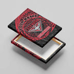 Personalized Essendon Bombers Polynesian Canvas Wall Art Tribal Chest and Sleeve Tattoo Heritage Warrior
