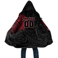 Personalized Essendon Bombers Polynesian Cloak Tribal Chest and Sleeve Tattoo Heritage Warrior