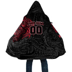 Personalized Essendon Bombers Polynesian Cloak Tribal Chest and Sleeve Tattoo Heritage Warrior