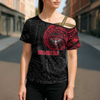 Personalized Essendon Bombers Polynesian Cross Shoulder Shirt Tribal Chest and Sleeve Tattoo Heritage Warrior
