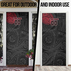 Personalized Essendon Bombers Polynesian Door Cover Tribal Chest and Sleeve Tattoo Heritage Warrior