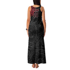 Personalized Essendon Bombers Polynesian Family Matching Tank Maxi Dress and Hawaiian Shirt Tribal Chest and Sleeve Tattoo Heritage Warrior