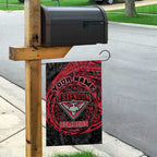 Personalized Essendon Bombers Polynesian Garden Flag Tribal Chest and Sleeve Tattoo Heritage Warrior
