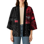 Personalized Essendon Bombers Polynesian Kimono Tribal Chest and Sleeve Tattoo Heritage Warrior