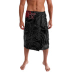 Personalized Essendon Bombers Polynesian Lavalava Tribal Chest and Sleeve Tattoo Heritage Warrior
