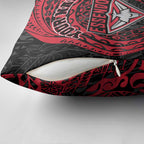 Personalized Essendon Bombers Polynesian Pillow Cover Tribal Chest and Sleeve Tattoo Heritage Warrior