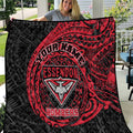 Personalized Essendon Bombers Polynesian Quilt Tribal Chest and Sleeve Tattoo Heritage Warrior