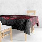 Personalized Essendon Bombers Polynesian Tablecloth Tribal Chest and Sleeve Tattoo Heritage Warrior