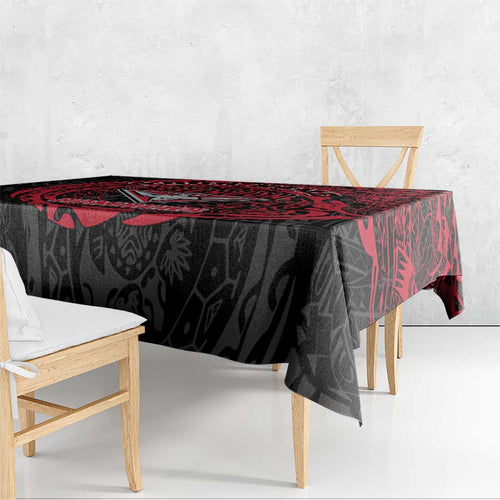 Personalized Essendon Bombers Polynesian Tablecloth Tribal Chest and Sleeve Tattoo Heritage Warrior