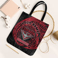 Personalized Essendon Bombers Polynesian Tote Bag Tribal Chest and Sleeve Tattoo Heritage Warrior