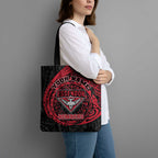 Personalized Essendon Bombers Polynesian Tote Bag Tribal Chest and Sleeve Tattoo Heritage Warrior