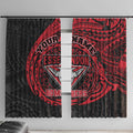 Personalized Essendon Bombers Polynesian Window Curtain Tribal Chest and Sleeve Tattoo Heritage Warrior
