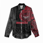 Personalized Essendon Bombers Polynesian Women Casual Shirt Tribal Chest and Sleeve Tattoo Heritage Warrior