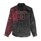 Personalized Essendon Bombers Polynesian Women Casual Shirt Tribal Chest and Sleeve Tattoo Heritage Warrior