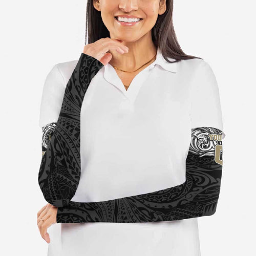 Personalized Collingwood Magpies Polynesian Arm Sleeves Tribal Chest and Sleeve Tattoo Heritage Warrior