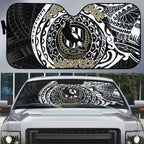 Personalized Collingwood Magpies Polynesian Auto Sun Shade Tribal Chest and Sleeve Tattoo Heritage Warrior